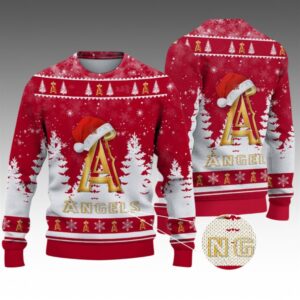 Alternative view of 2026 Christmas LA Angels Ugly Christmas Sweater - Grishko.com
