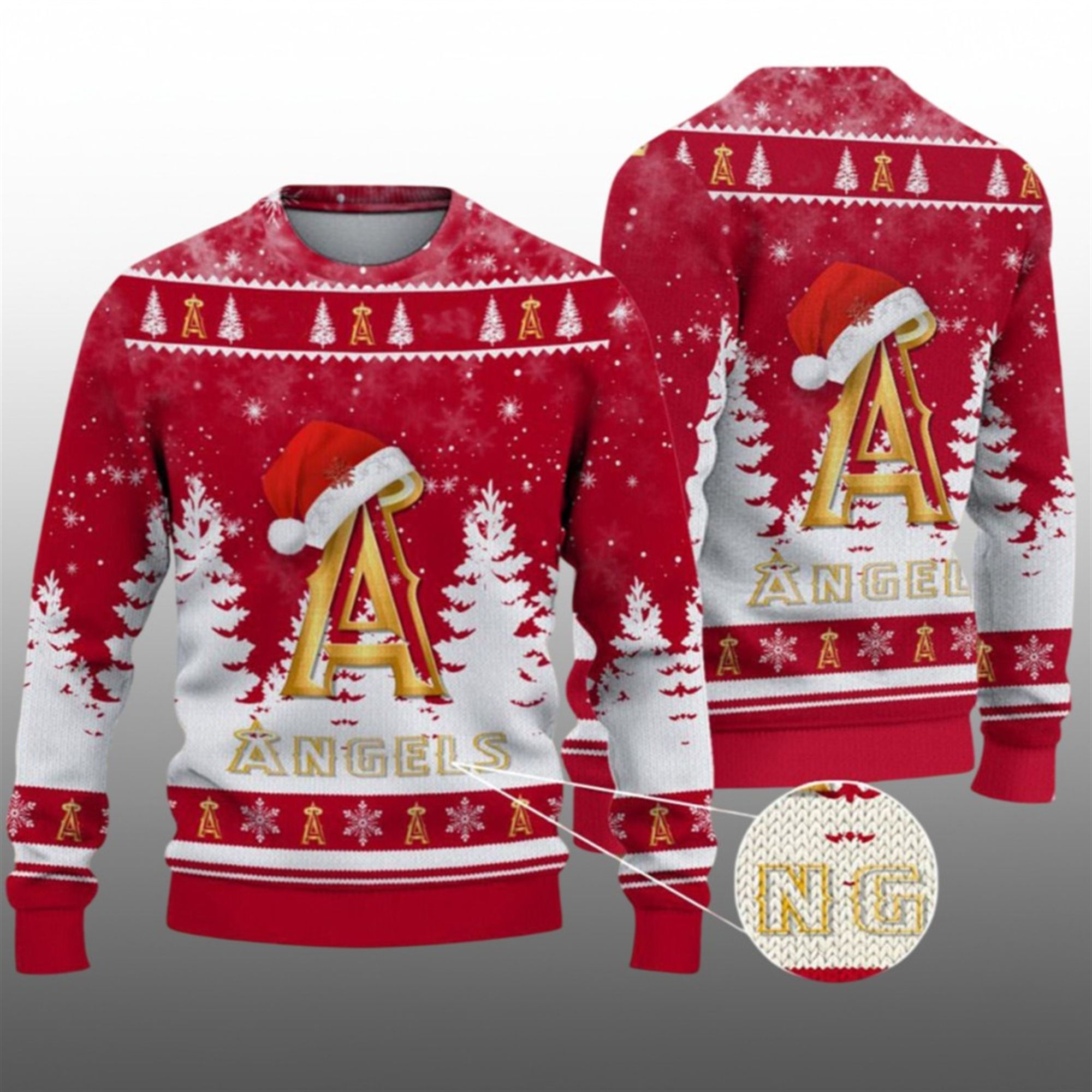 2026 Christmas LA Angels Ugly Christmas Sweater - Grishko.com