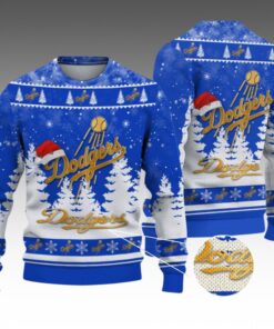 Alternative view of 2026 Christmas LA Dodgers Ugly Christmas Sweater 