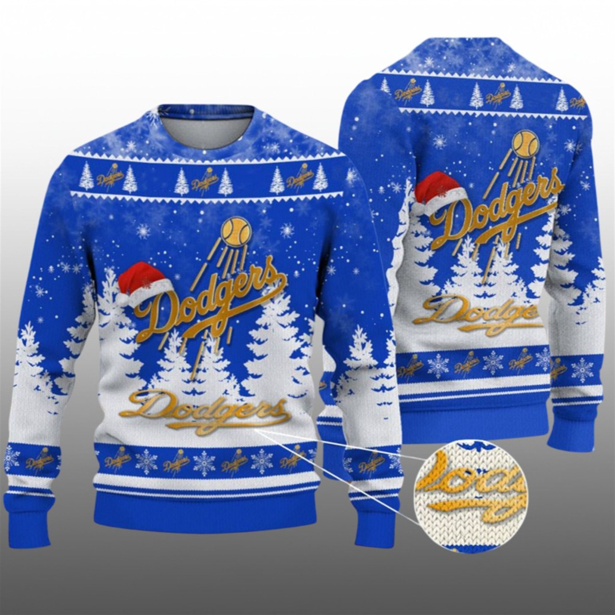 2026 Christmas LA Dodgers Ugly Christmas Sweater - Grishko.com