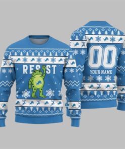 2026 Christmas Lions Portland Frog Resist Ugly Sweater 