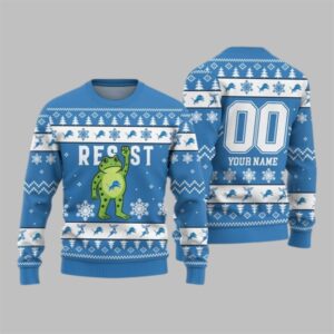 2026 Christmas Lions Portland Frog Resist Ugly Sweater - Grishko.com