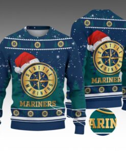 Alternative view of 2026 Christmas Mariners Ugly Christmas Sweater 