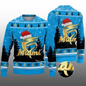 2026 Christmas Marlins Ugly Christmas Sweater - Grishko.com