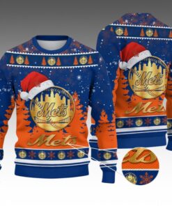 Alternative view of 2026 Christmas NY Mets Ugly Christmas Sweater 