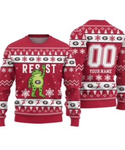 Alternative view of 2026 Christmas Packers Portland Frog Resist Ugly Sweater 