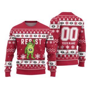Alternative view of 2026 Christmas Packers Portland Frog Resist Ugly Sweater - Grishko.com