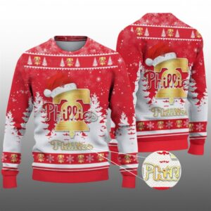 2026 Christmas Phillies Ugly Christmas Sweater - Grishko.com