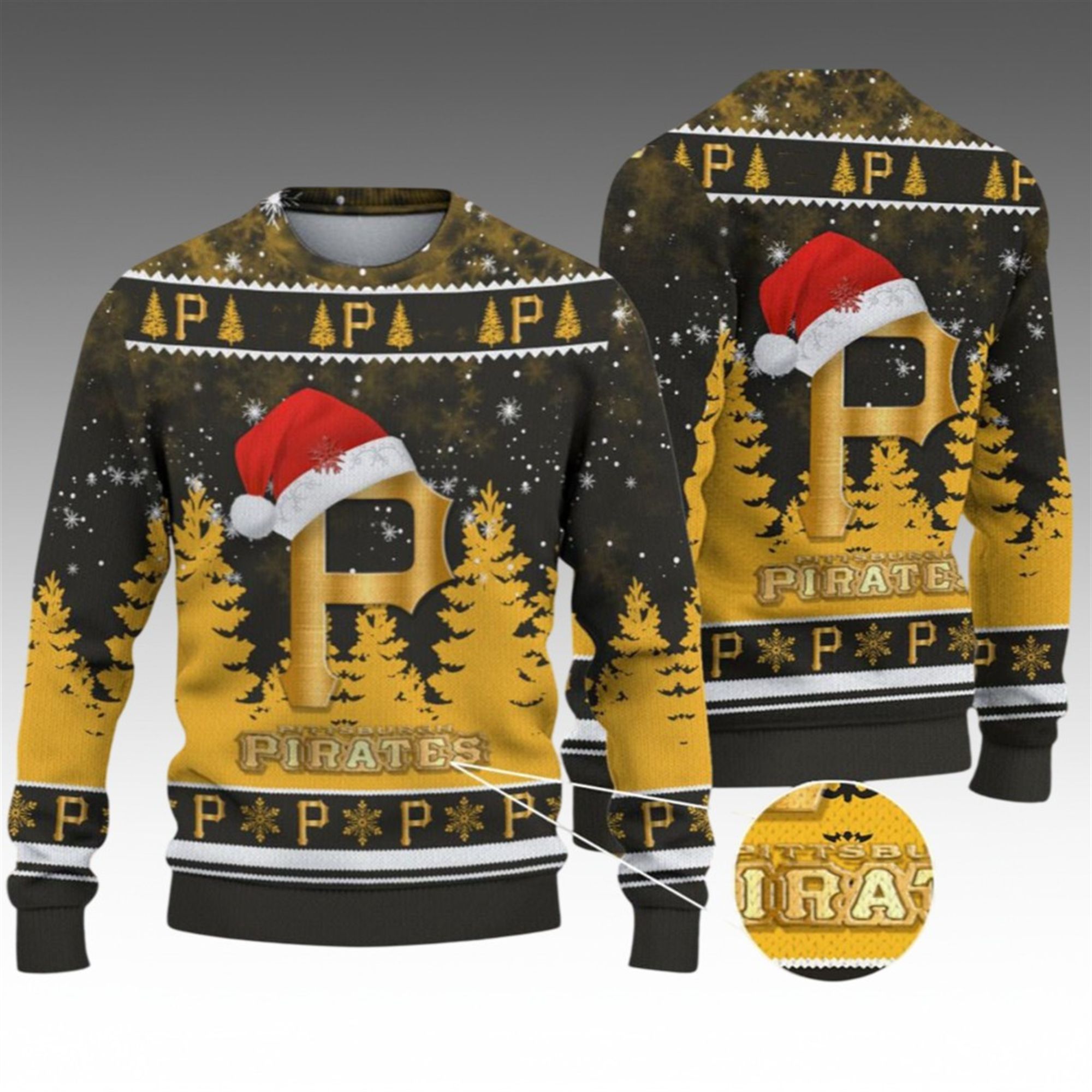 Alternative view of 2026 Christmas Pirates Ugly Christmas Sweater - Grishko.com