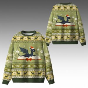 Alternative view of 2026 Christmas Read Books Be Kind Stay Weird Ugly Sweater - Grishko.com