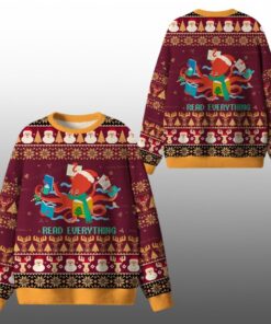 2026 Christmas Read Everything Ugly Sweater 
