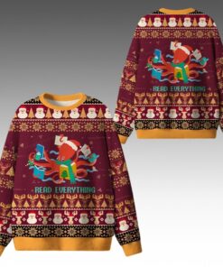 Alternative view of 2026 Christmas Read Everything Ugly Sweater 