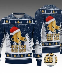 Alternative view of 2026 Christmas Red Sox Ugly Christmas Sweater 