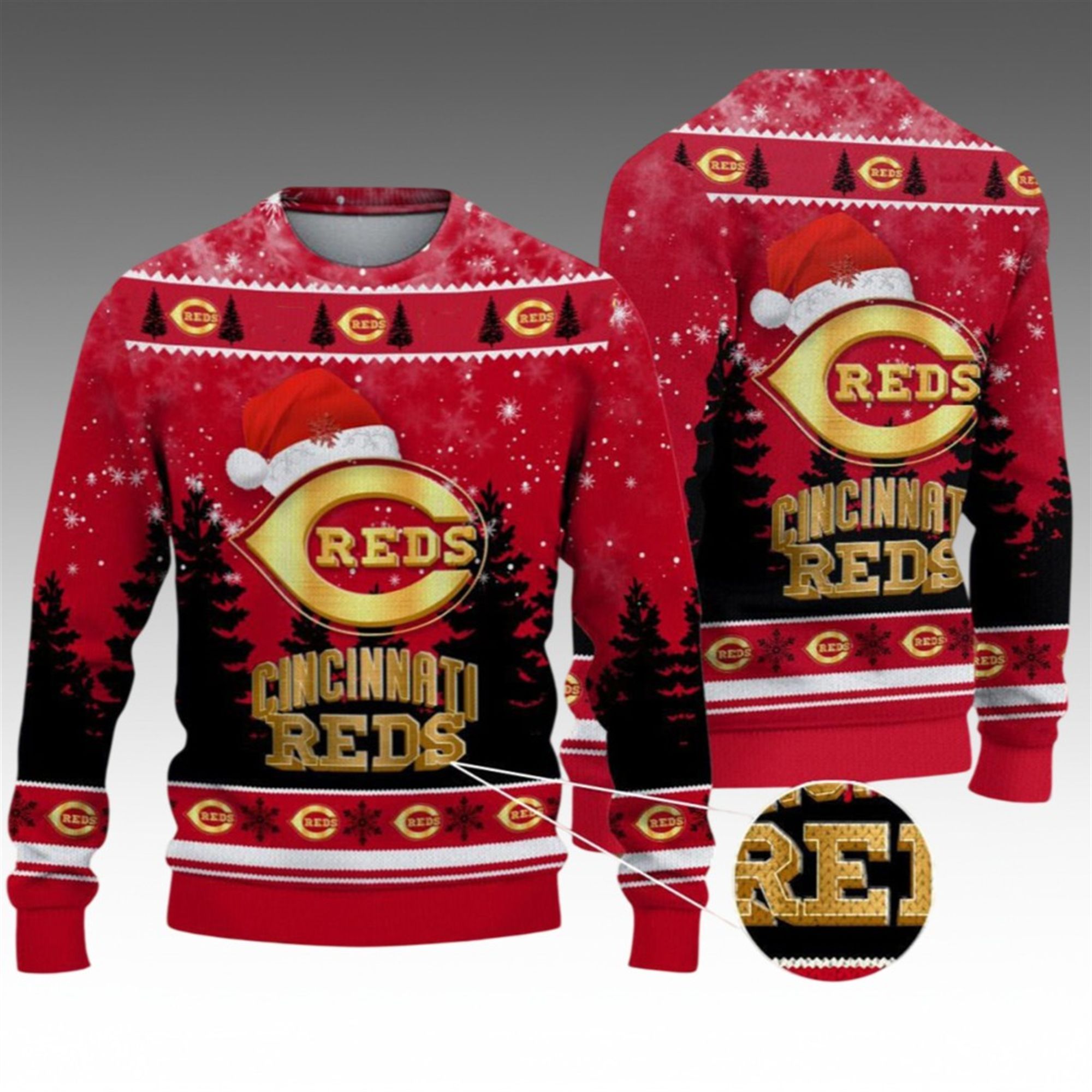 Alternative view of 2026 Christmas Reds Ugly Christmas Sweater - Grishko.com