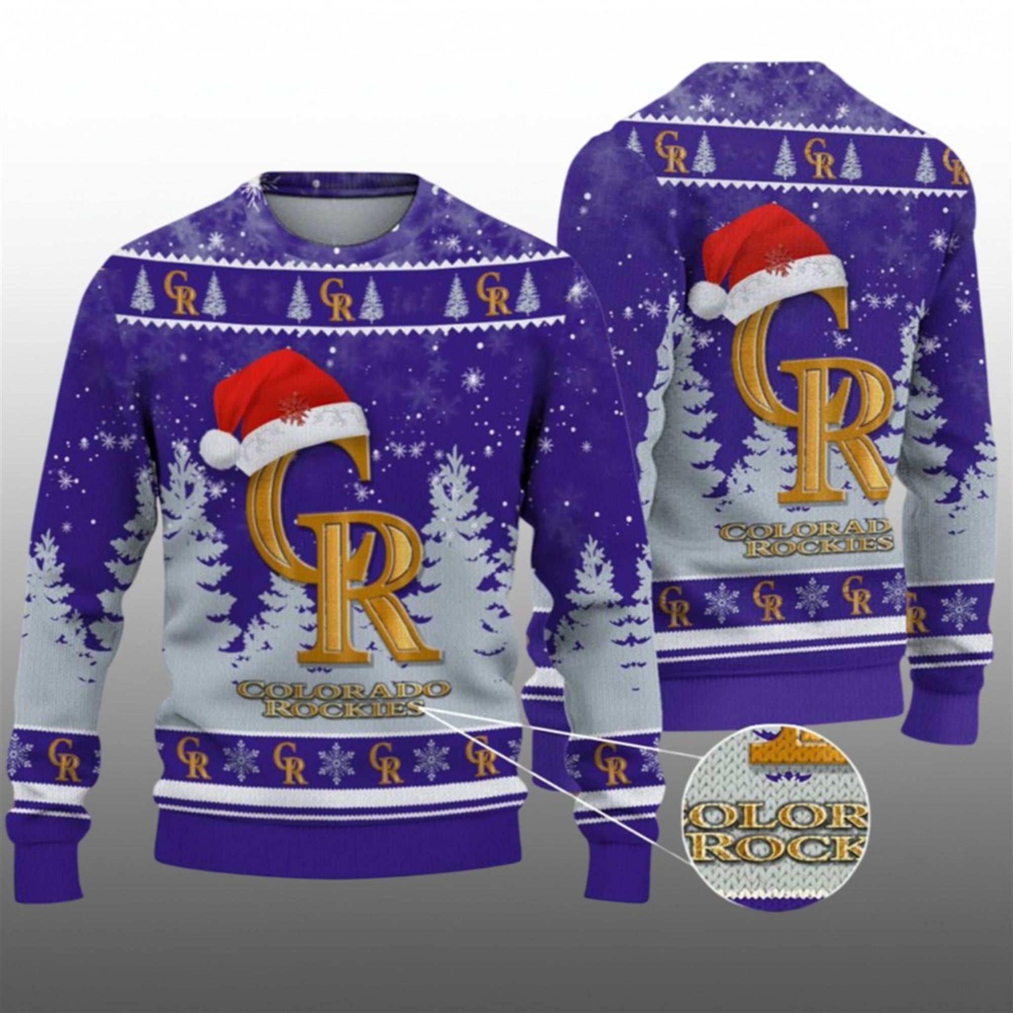 2026 Christmas Rockies Ugly Christmas Sweater - Grishko.com