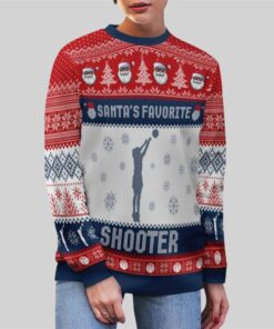 Alternative view of 2026 Christmas Santa's Favorite Shooter Ugly Sweater 