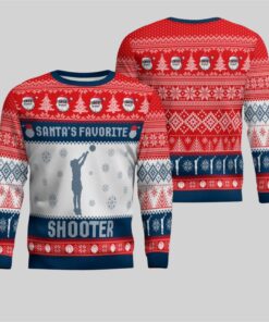 2026 Christmas Santa's Favorite Shooter Ugly Sweater 