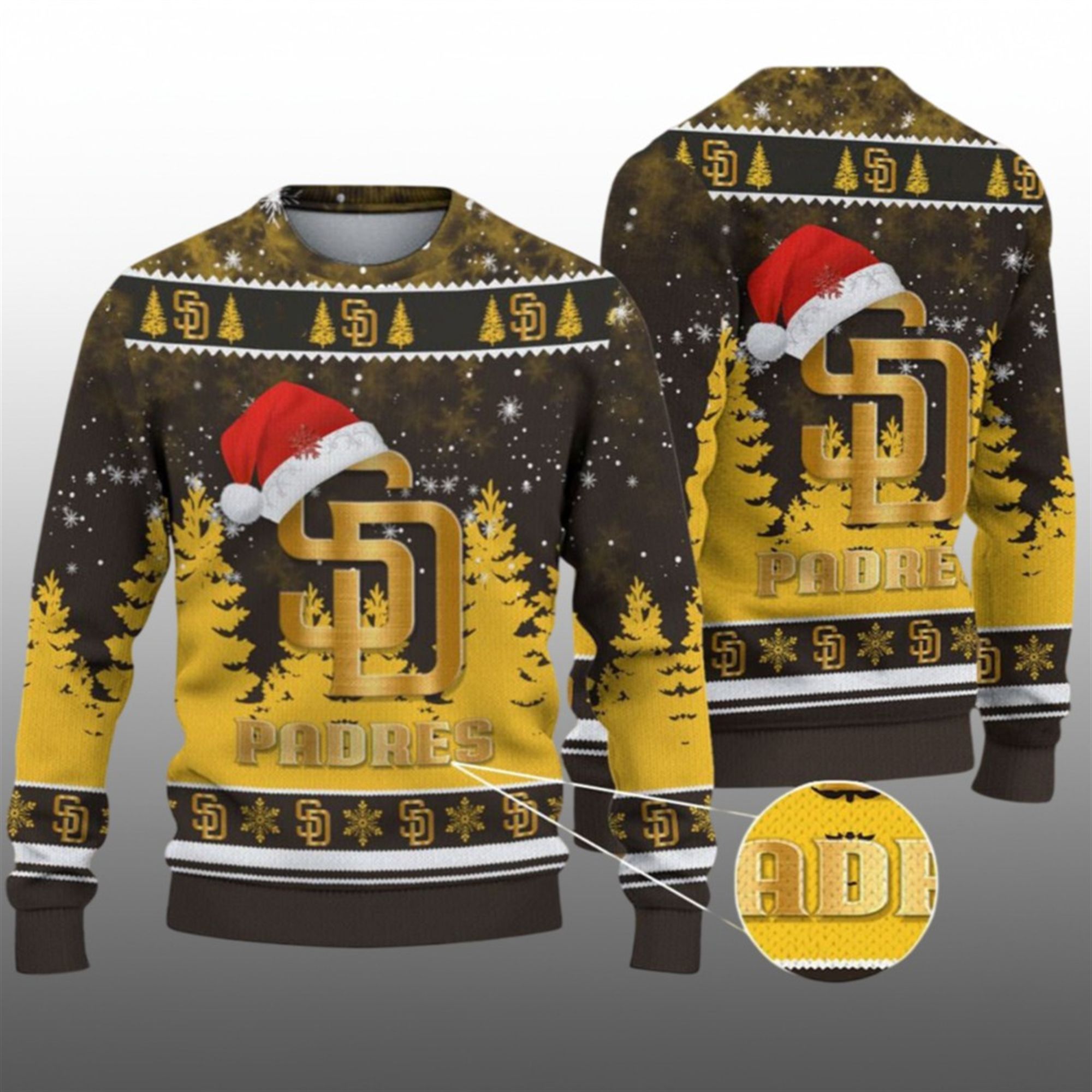 2026 Christmas SD Padres Ugly Christmas Sweater - Grishko.com