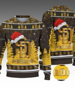 Alternative view of 2026 Christmas SD Padres Ugly Christmas Sweater 
