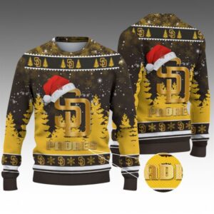 Alternative view of 2026 Christmas SD Padres Ugly Christmas Sweater - Grishko.com