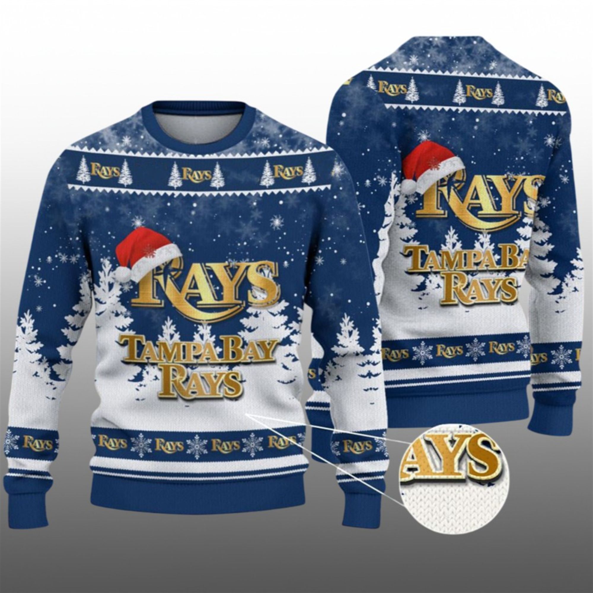 2026 Christmas TB Rays Ugly Christmas Sweater - Grishko.com