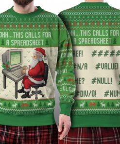 Alternative view of 2026 Christmas This Calls For A Spreadsheet Ugly Sweater 