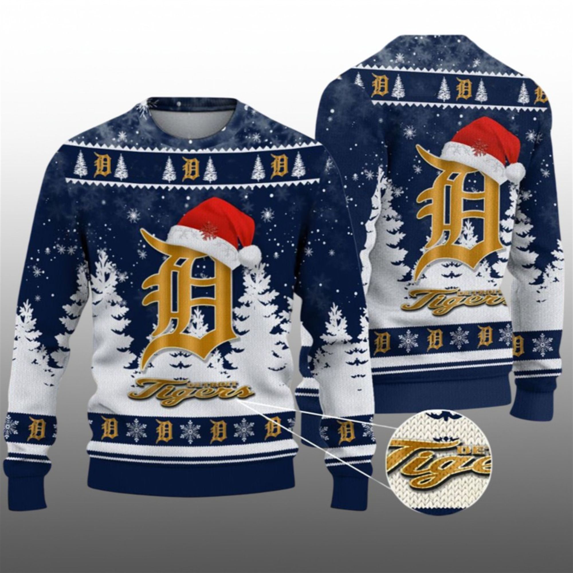 2026 Christmas Tigers Ugly Christmas Sweater - Grishko.com