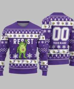 2026 Christmas Vikings Portland Frog Resist Ugly Sweater 