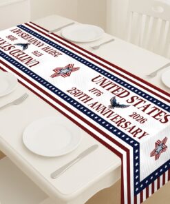 250 Year Celebration Table Runner | America 250th Anniversary Patriotic Decor | 1776-2026 Table Decoration