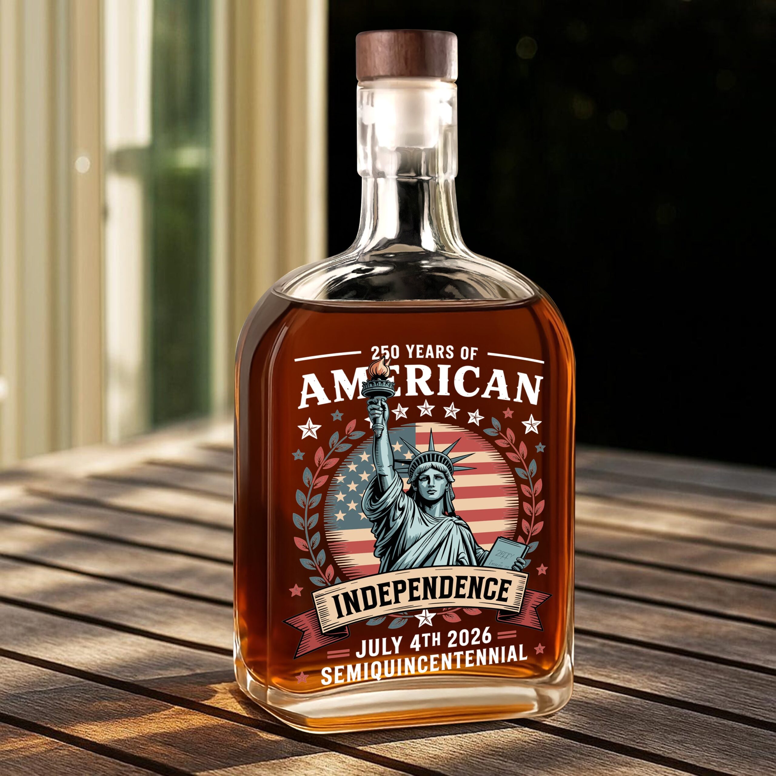 250 Year Of American Independence Whiskey Bottle - Image 5