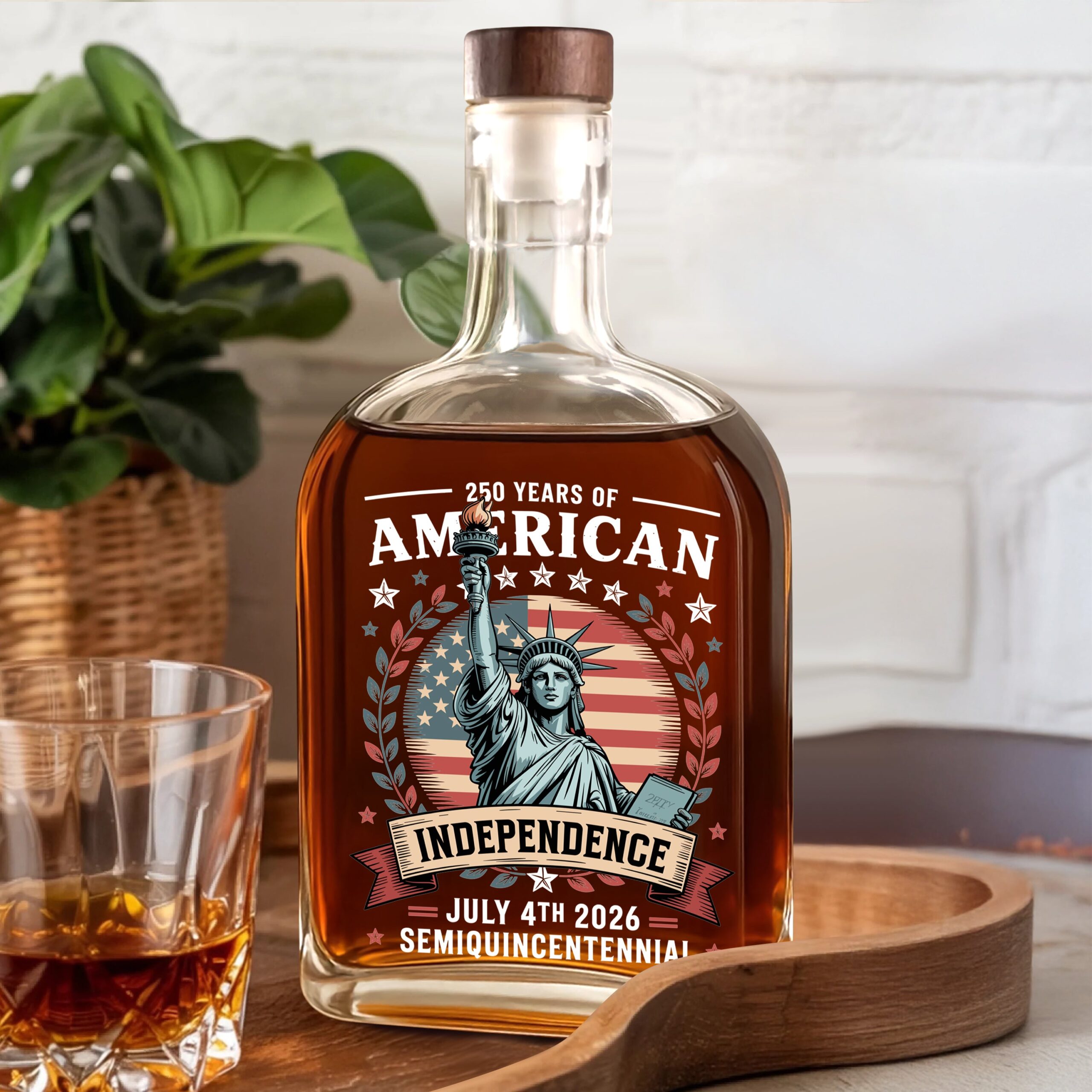250 Year Of American Independence Whiskey Bottle - Image 6
