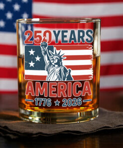 250 Years America 1776 - 2026 Whiskey Glass