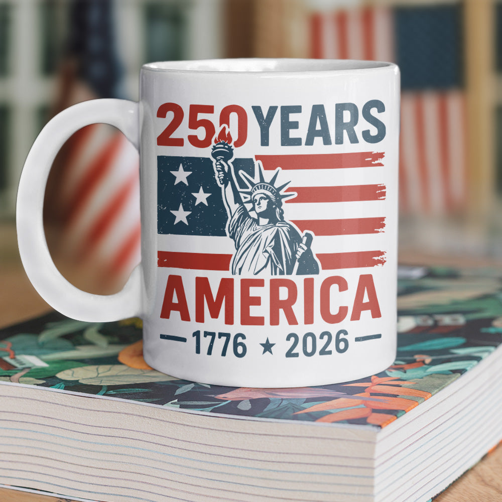 250 Years America 1776 - 2026 White Mug HO82 894544 - Image 8