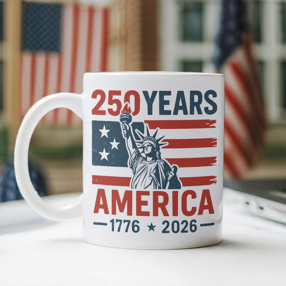 250 Years America 1776 - 2026 White Mug HO82 894544 - Image 5