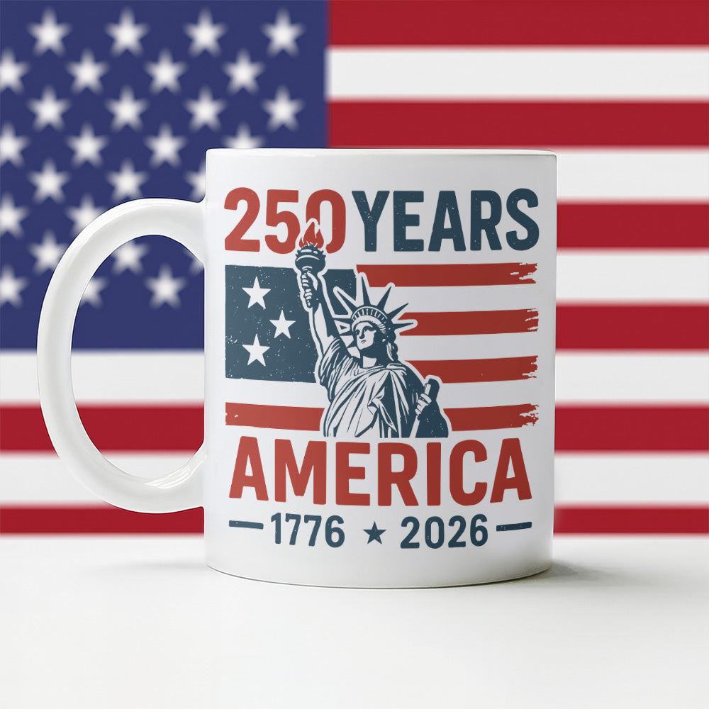 250 Years America 1776 - 2026 White Mug HO82 894544 - Image 4