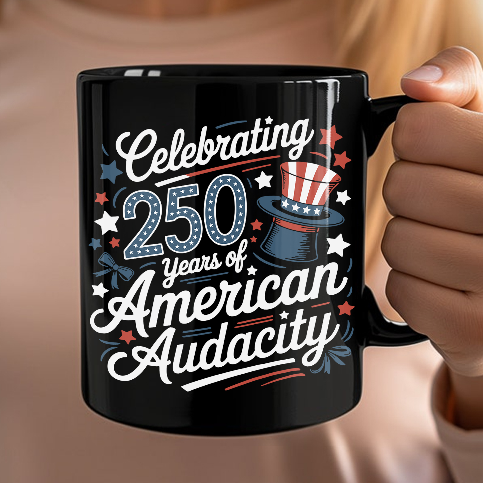 250 Years America 250th Anniversary USA 4th of July Black Mug HO82 894822 - Image 3