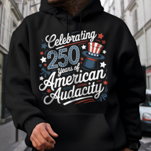 Alternative view of 250 Years America 250th Anniversary USA 4th of July Dark Shirt HO82 894810