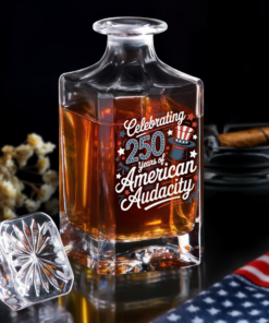 Alternative view of 250 Years America 250th Anniversary USA 4th of July Decanter
