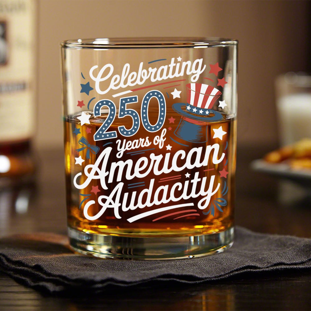 250 Years America 250th Anniversary USA 4th of July Whiskey Glass HO82 894814 - Image 4