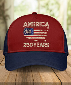 Alternative view of 250 Years America Anniversary 250th Independence Day Classic Cap