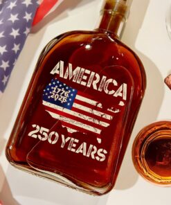 Alternative view of 250 Years America Anniversary 250th Independence Day Whiskey Bottle
