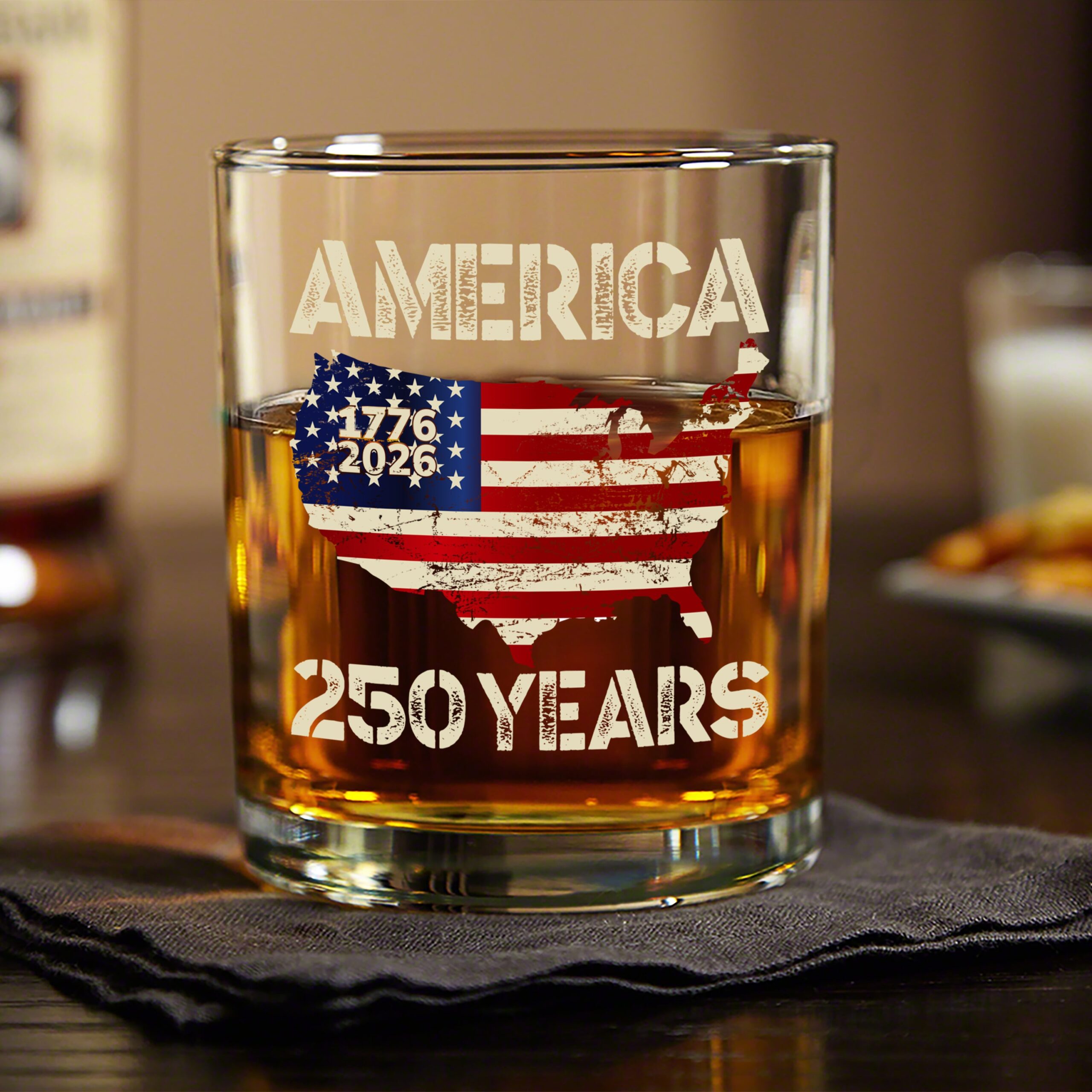 250 Years America Anniversary 250th Independence Day Whiskey Glass HA75 897356 - Image 8
