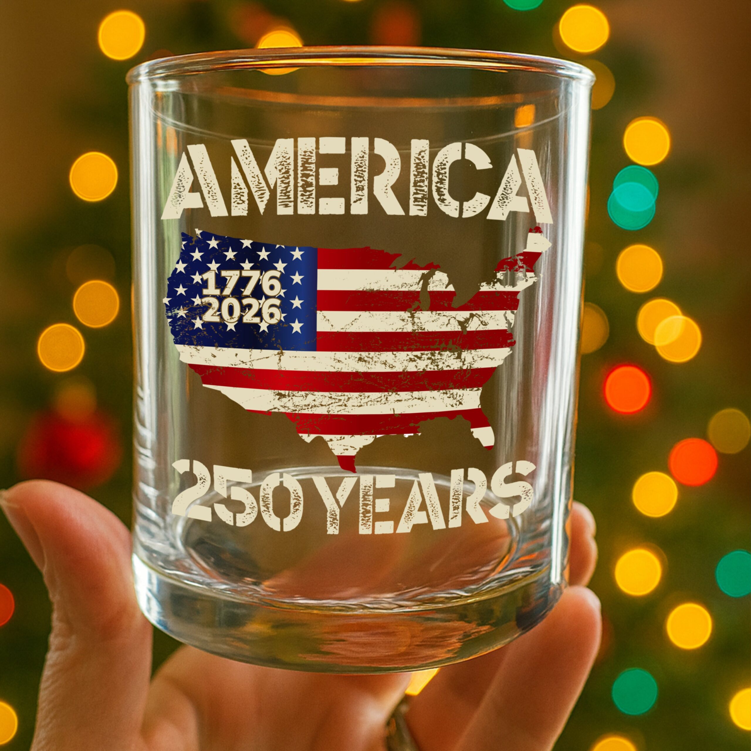 250 Years America Anniversary 250th Independence Day Whiskey Glass HA75 897356 - Image 4