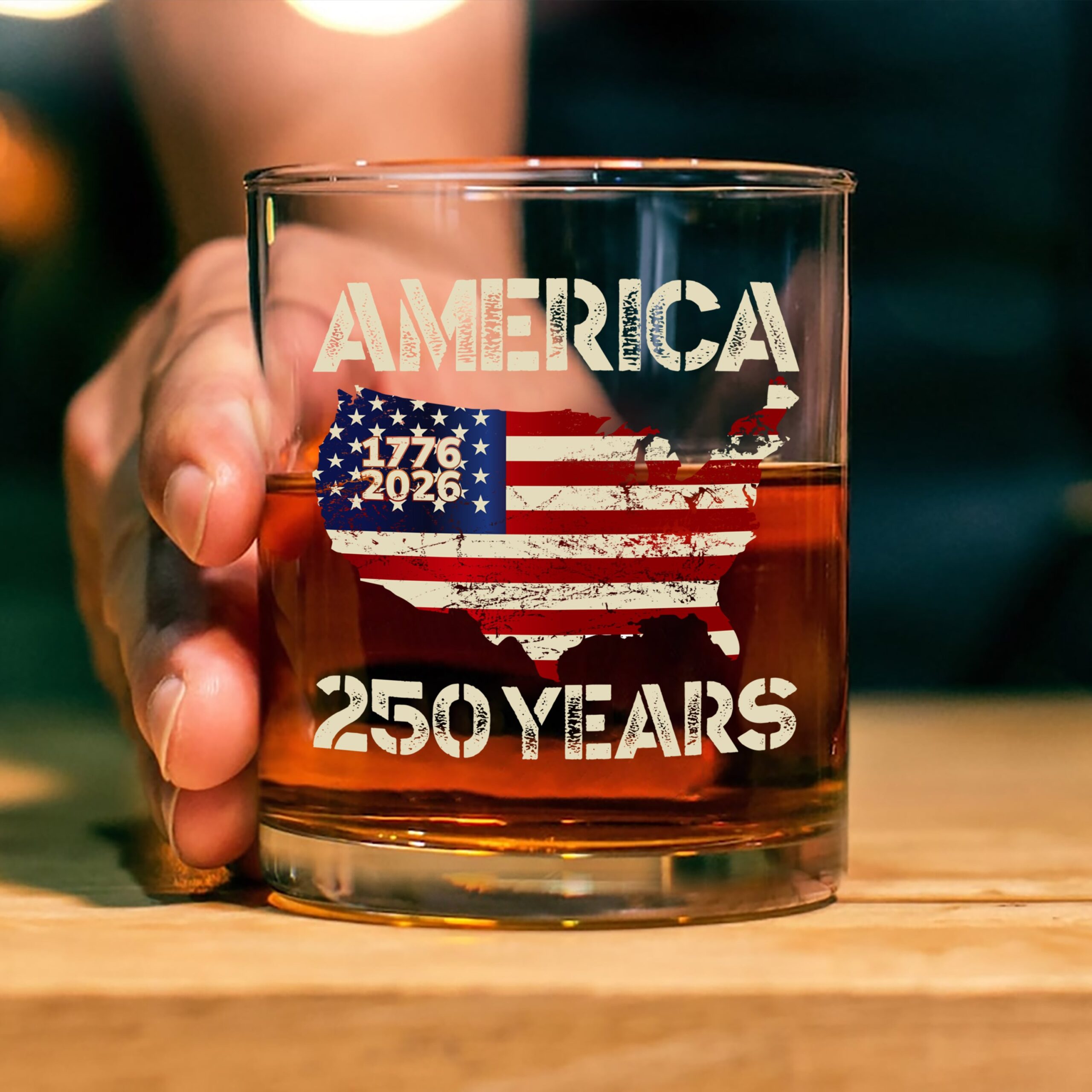 250 Years America Anniversary 250th Independence Day Whiskey Glass HA75 897356 - Image 6