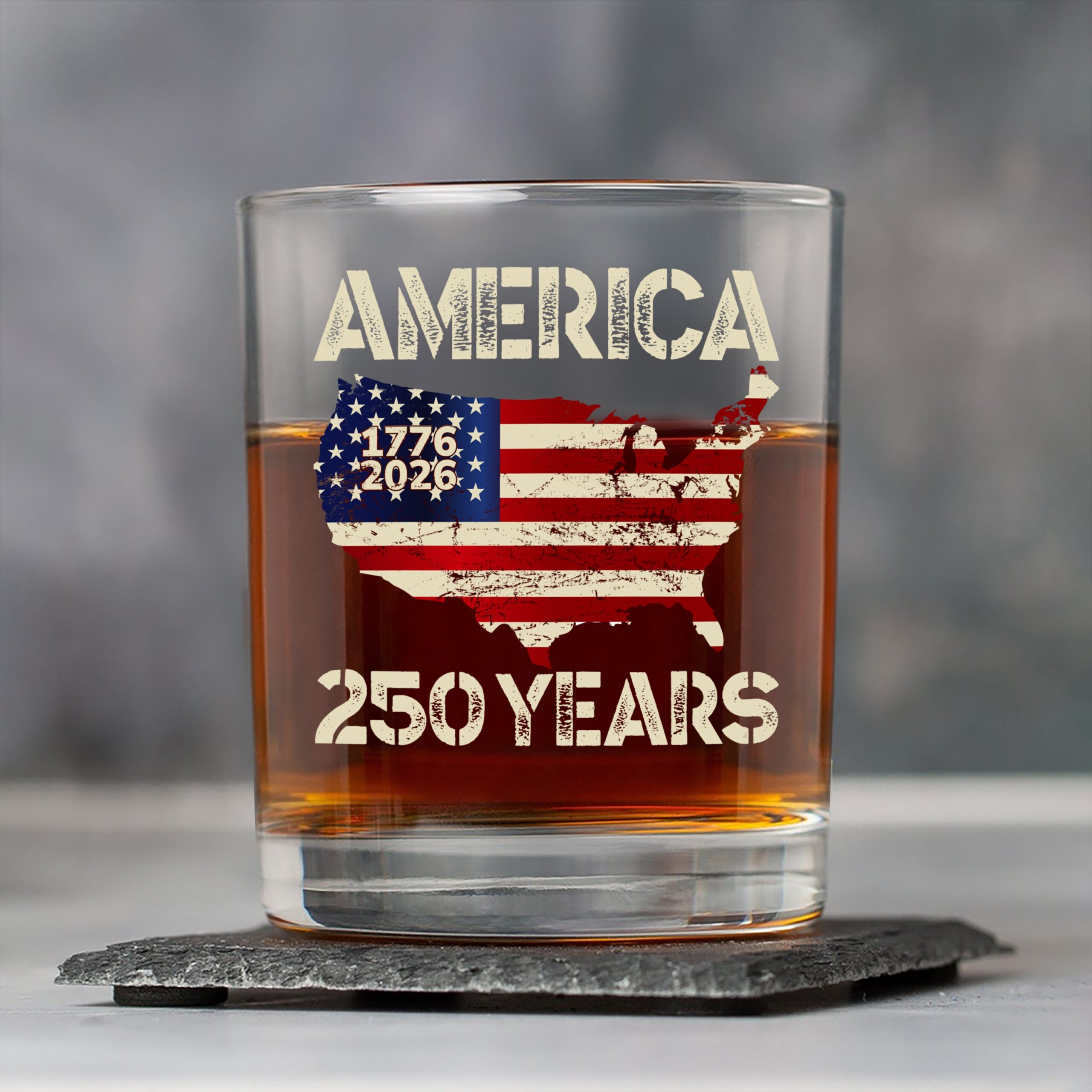 250 Years America Anniversary 250th Independence Day Whiskey Glass HA75 897356 - Image 5