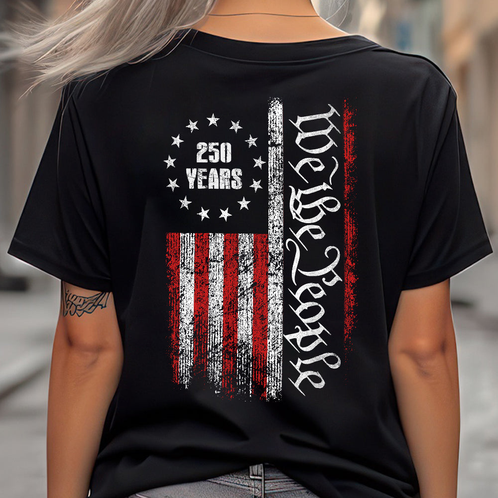 250 Years America Independence We The People US Back Side Dark Shirt HA75 897392 - Image 6