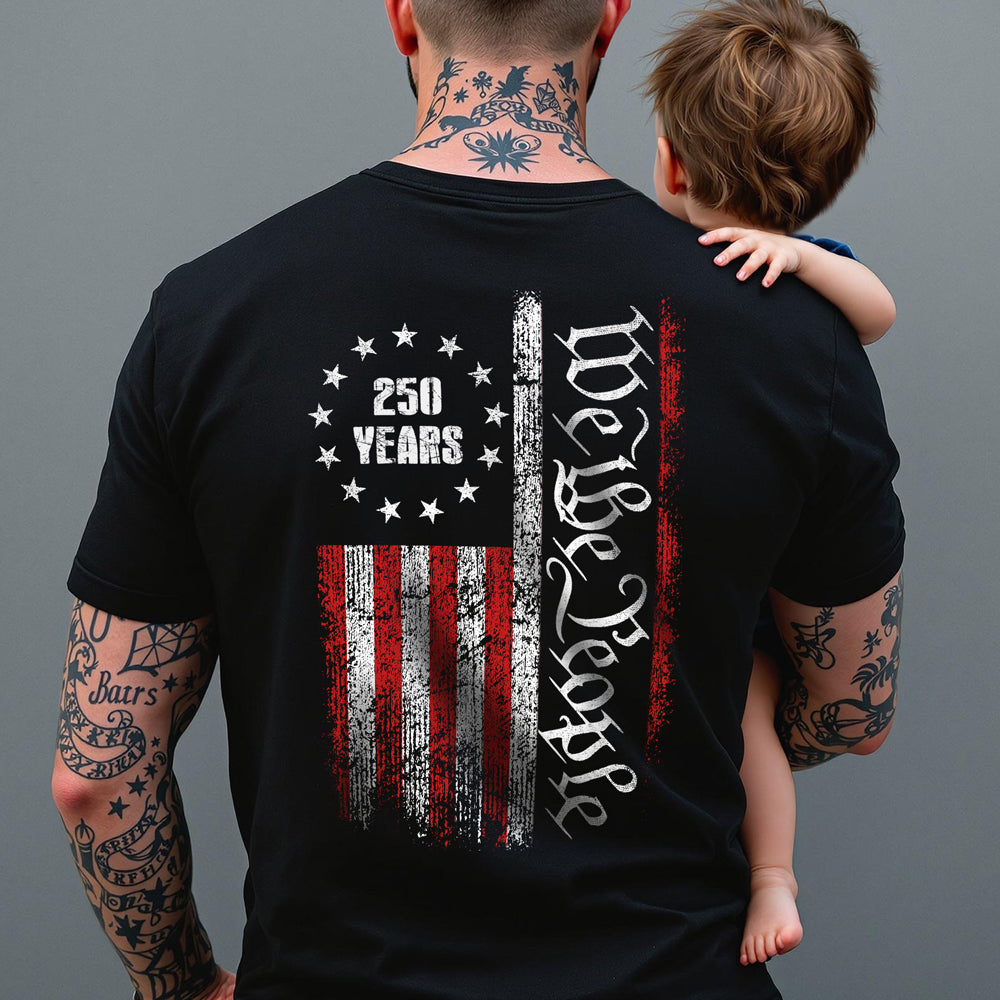 250 Years America Independence We The People US Back Side Dark Shirt HA75 897392 - Image 7