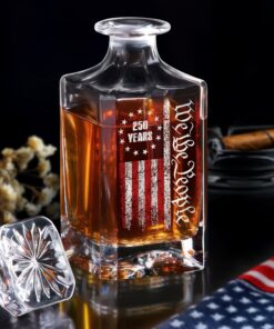 Alternative view of 250 Years America Independence We The People US Decanter