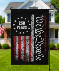 Alternative view of 250 Years America Independence We The People US Garden Flag