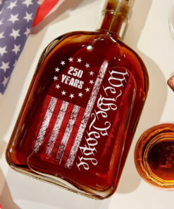 Alternative view of 250 Years America Independence We The People US Whiskey Bottle
